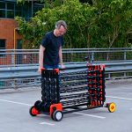 James Bruton Twisted 18 Elastic Bands Into a Cart That Pushes Him Nearly 10 Meters